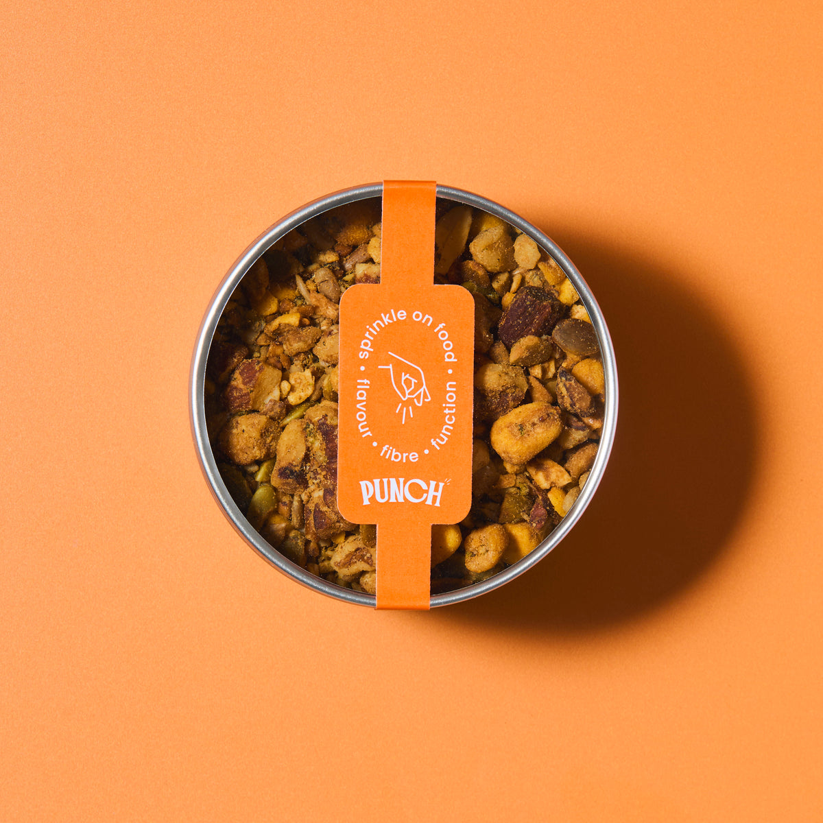 punch your salad food topper from above window lid