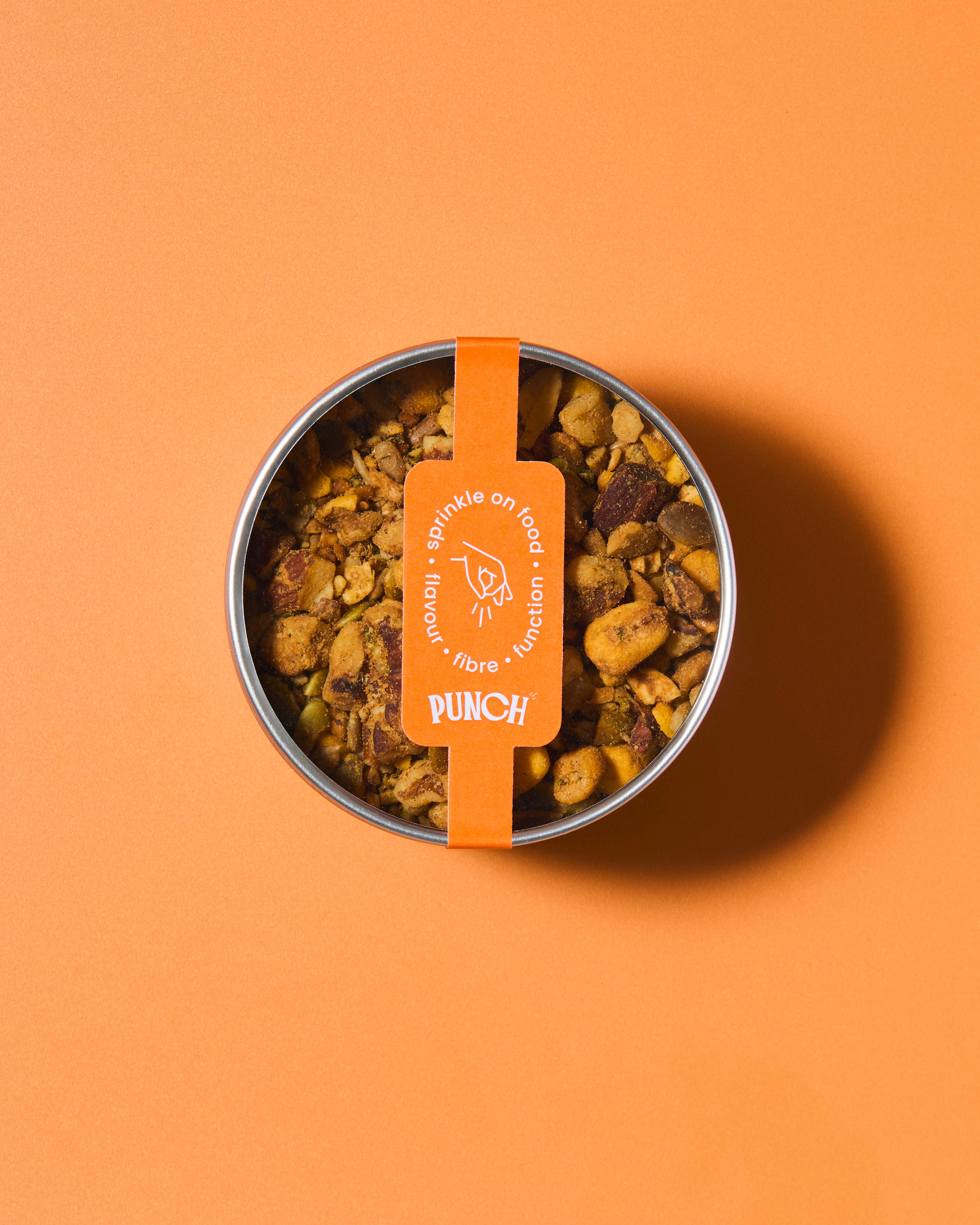 punch your salad food topper from above window lid