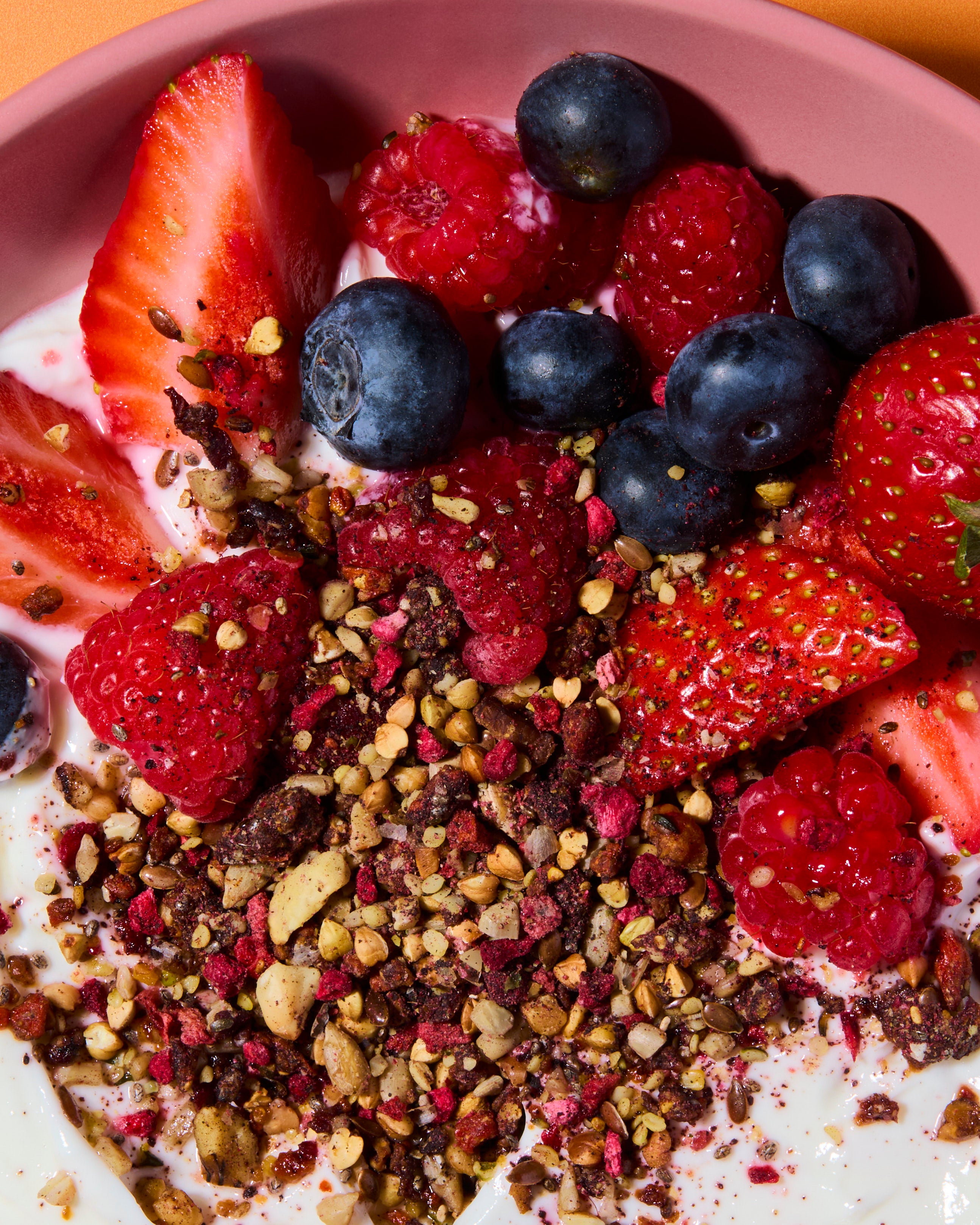 yoghurt and berries punch your yoghurt fruity food topper